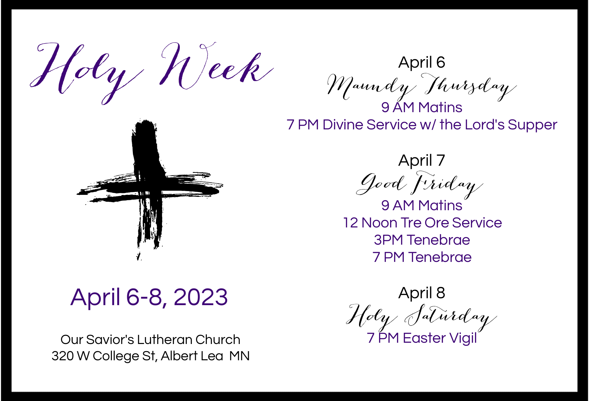 Holy Week 2023